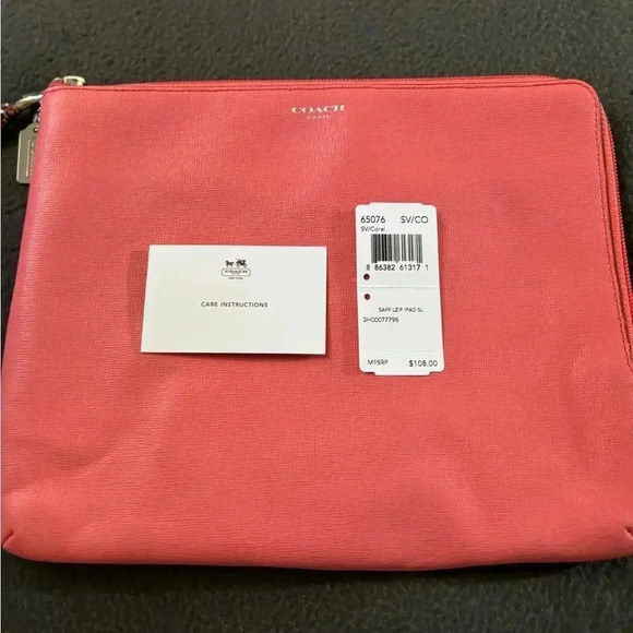 Coach NWT zipper pouch/ tablet case - Picture 1 of 7